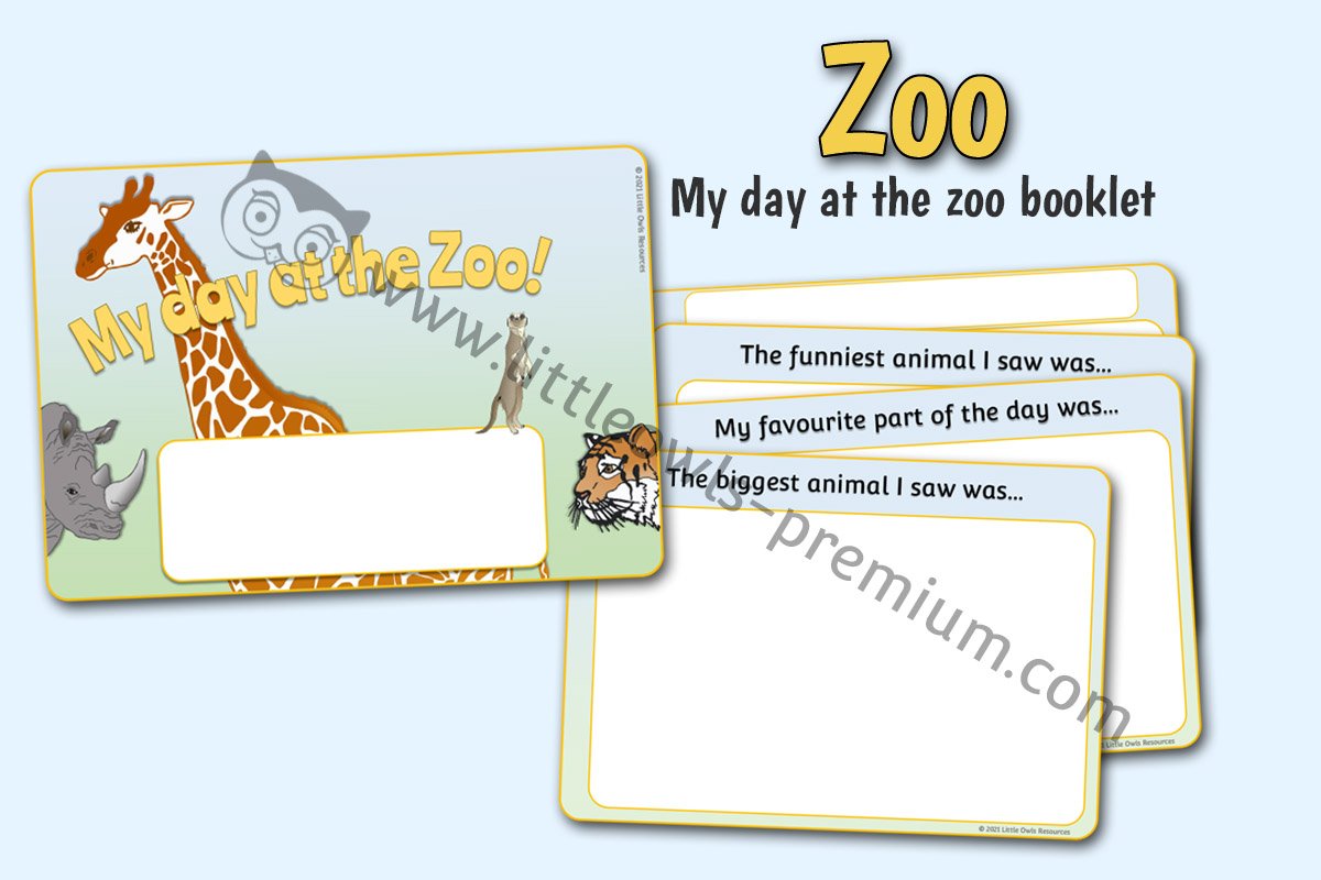 MY DAY AT THE ZOO - BOOKLET