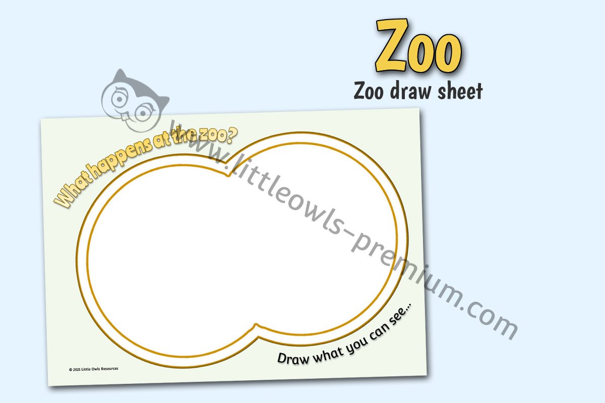 WHAT HAPPENS AT THE ZOO? - DRAWING 