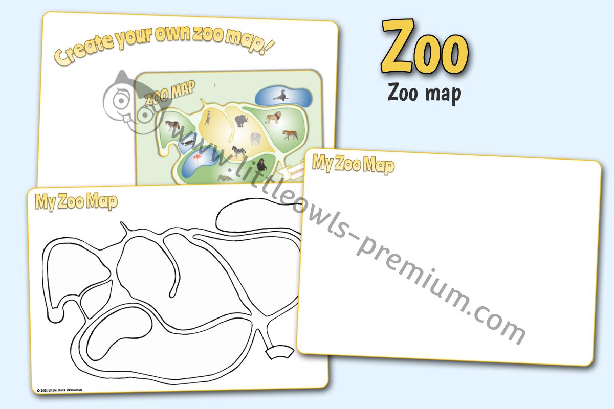 CREATE YOUR OWN ZOO MAP SHEET