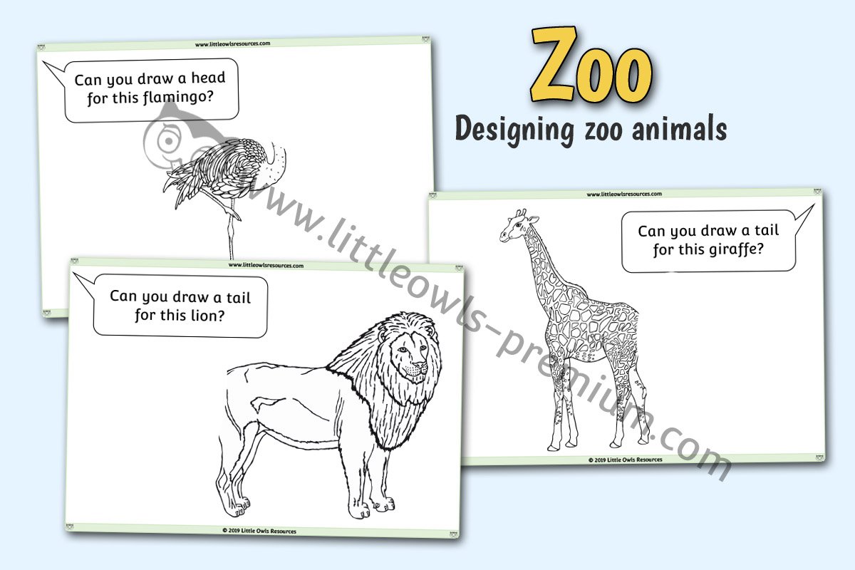 DESIGN YOUR OWN ZOO ANIMAL SHEETS