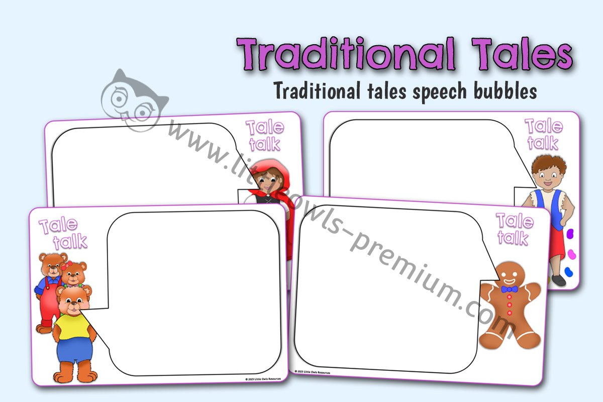 TRADITIONAL TALES - Speech Bubbles