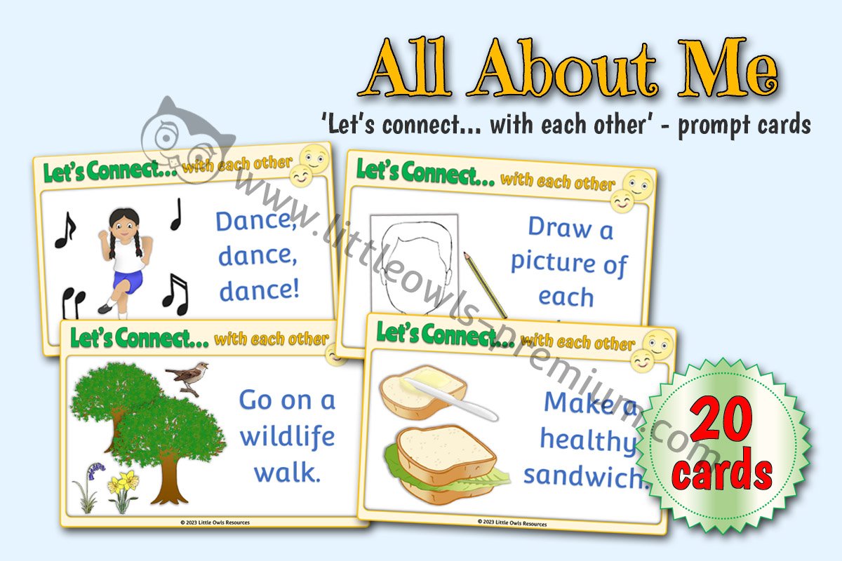 LET'S CONNECT - With Each Other - Activity Prompt Cards