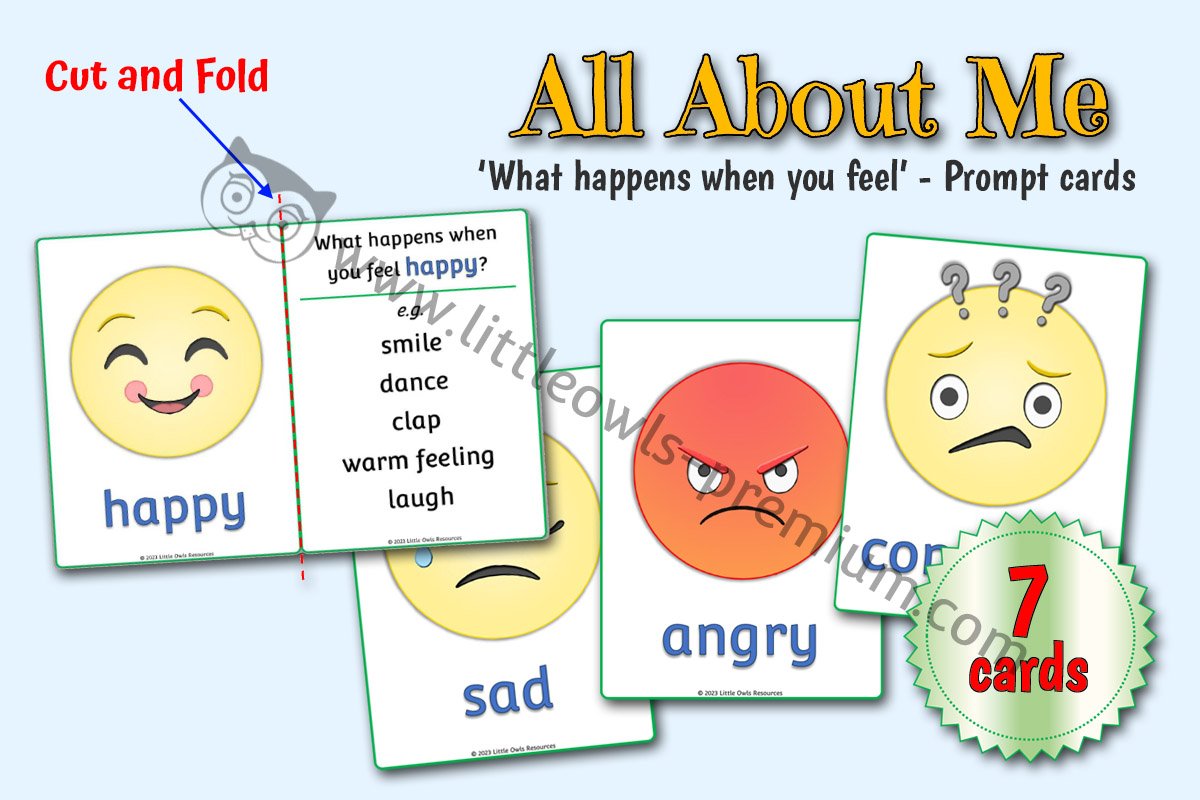 EMOTIONS - 'What Happens When You Feel...' - Prompt Cards