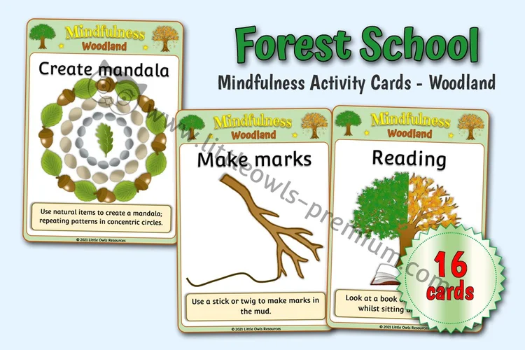 Woodland Mindfulness Activity Cards — resource cover