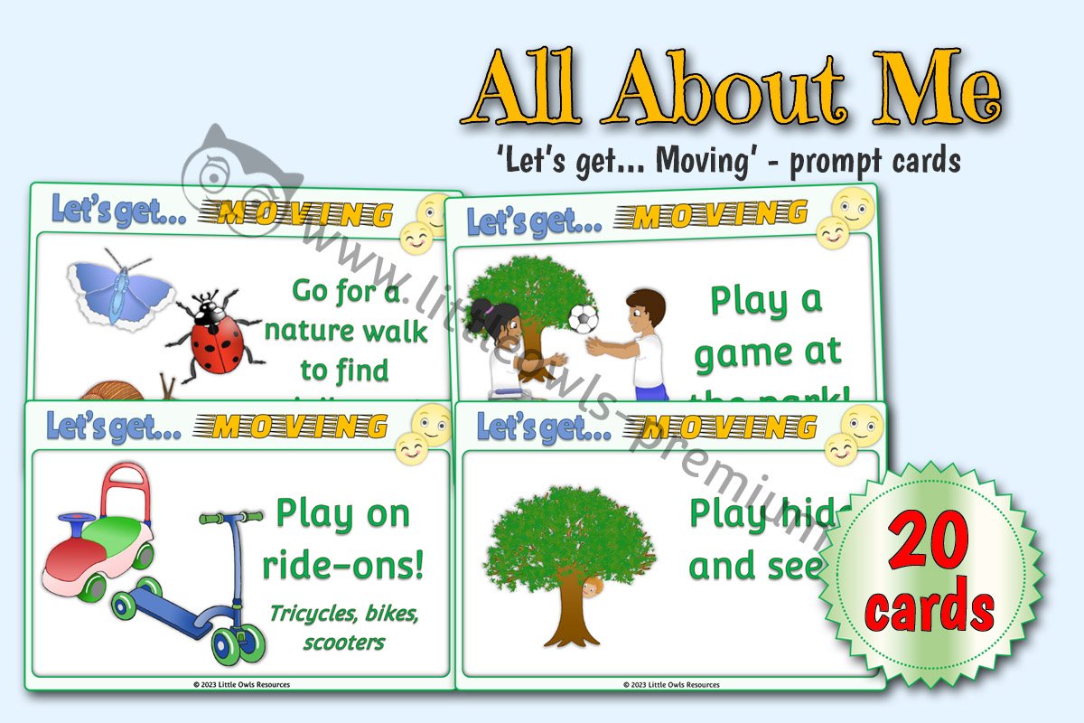 LET'S - Get Moving - Activity Prompt Cards