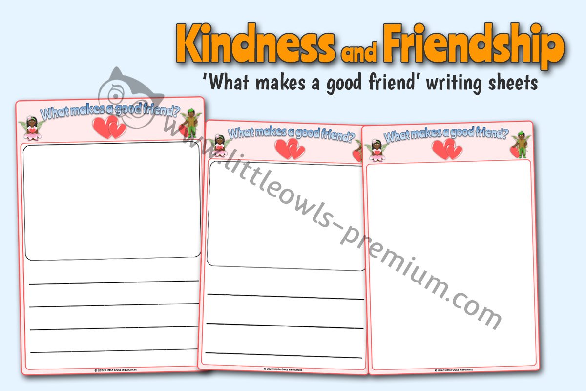 KINDNESS and FRIENDSHIP - ‘What makes a good friend’ Mark Making