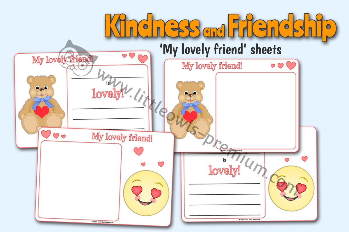 KINDNESS and FRIENDSHIP - 'My lovely friend' Mark Making