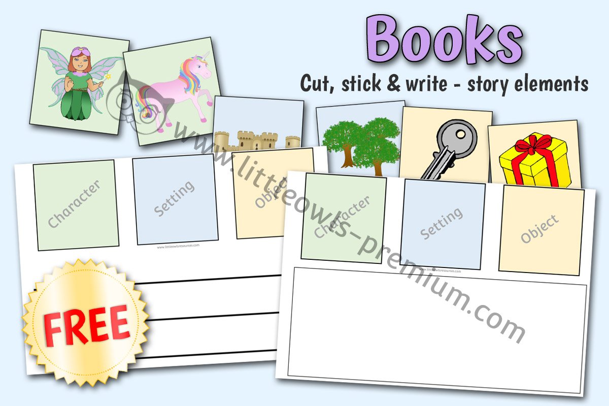 WORLD BOOK DAY STORY BUILDING PACK - CUT, STICK & CREATE/WRITE/TELL STORIES