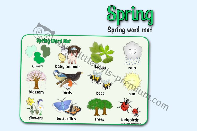 Spring Word Mat — resource cover