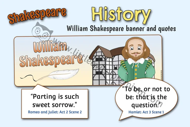 Shakespeare Banner & Quotes cover
