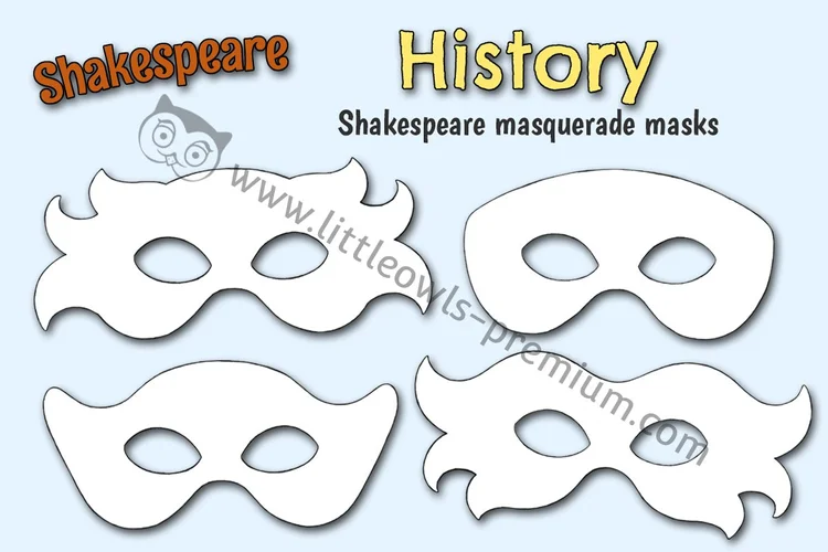 Shakespeare Masquerade Masks cover