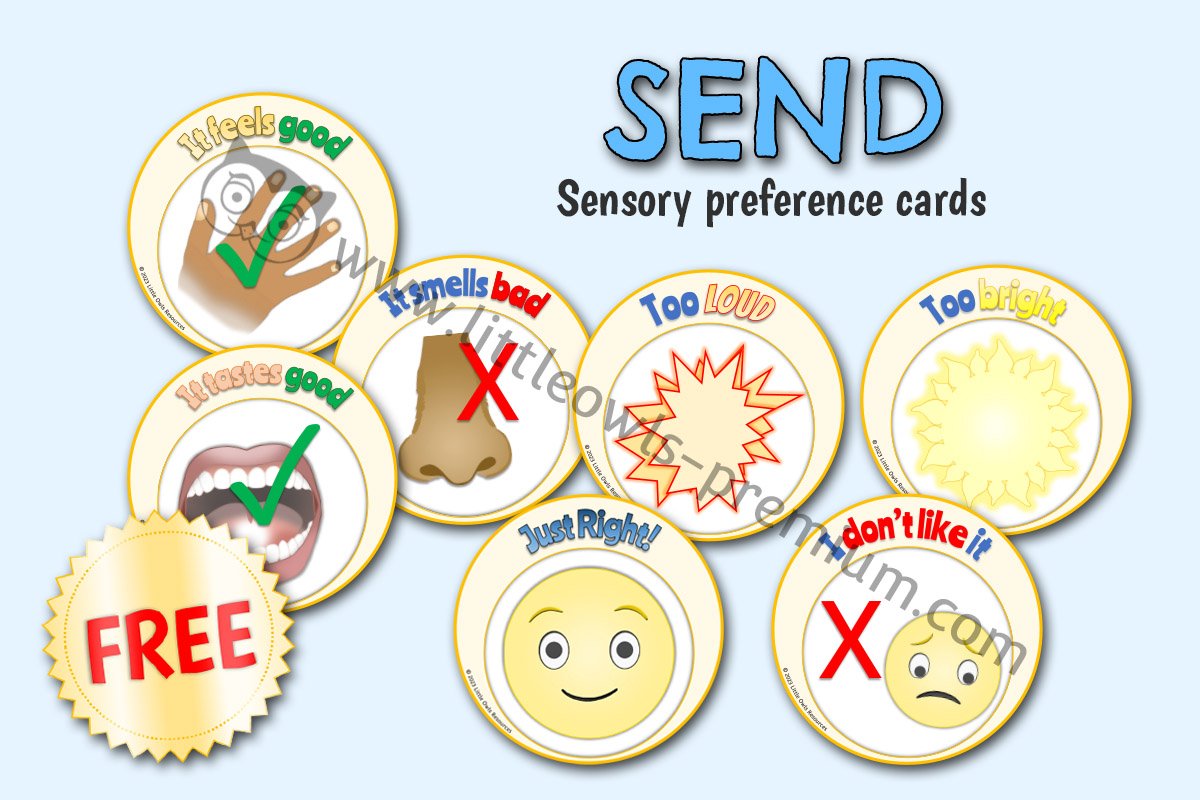 SEND - Sensory Preference Cards (Free Sample)