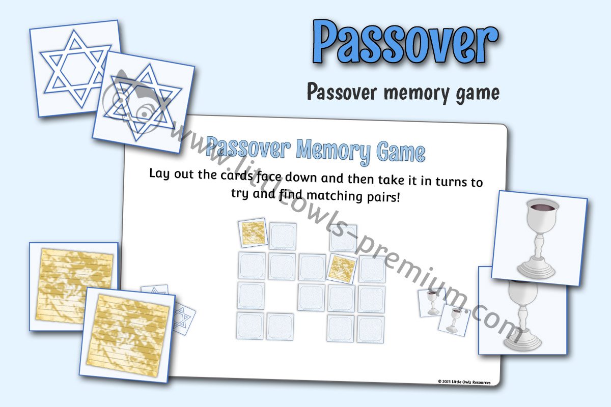 PASSOVER - Memory Game