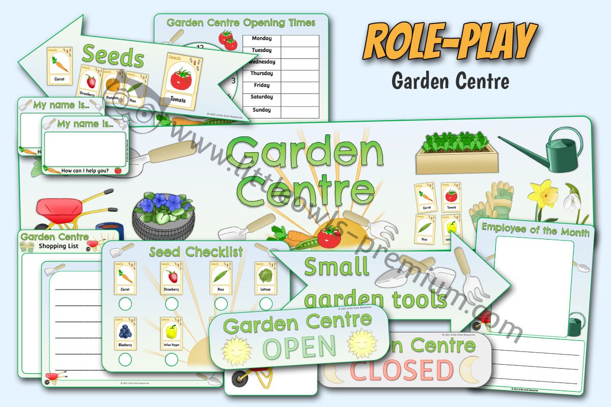 'GARDEN CENTRE' DRAMATIC ROLE PLAY PACK