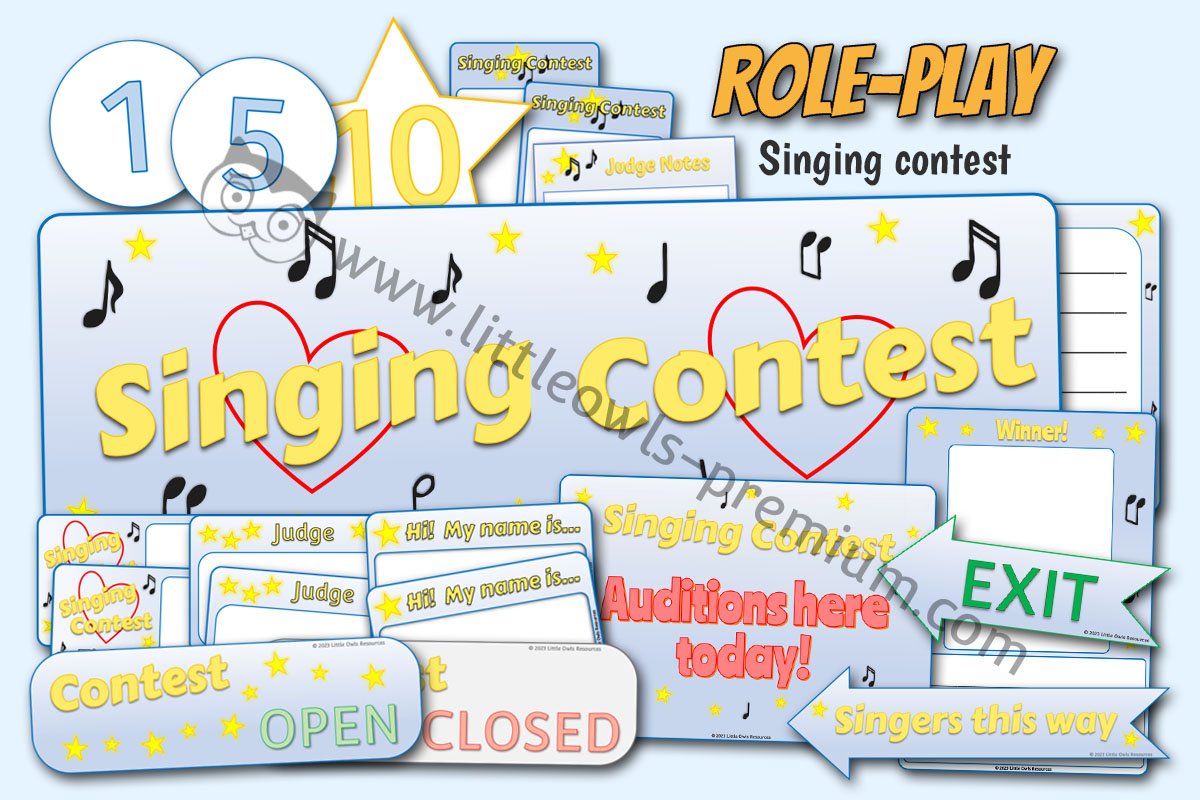 SINGING CONTEST ROLE PLAY PACK