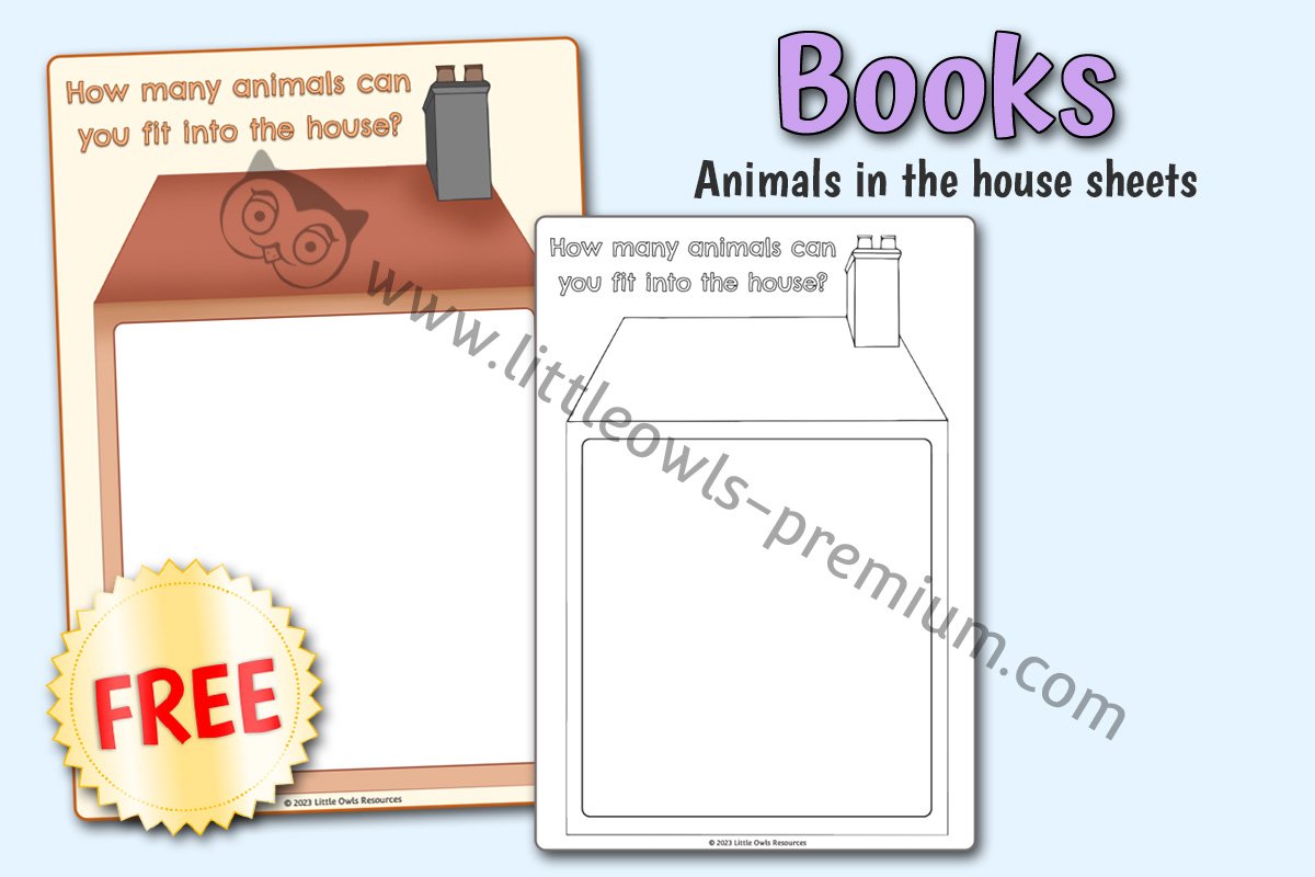 BOOKS - 'Animals in the House' Sheet