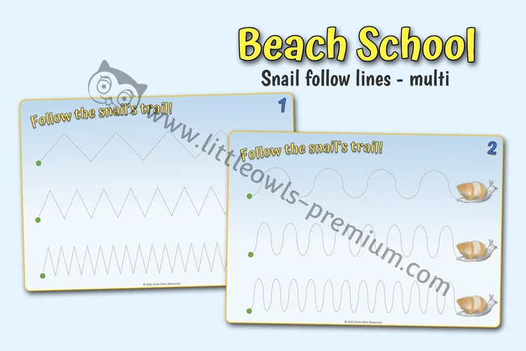 Follow the Snail's Trail — Pencil-Control Sheets & Mats cover