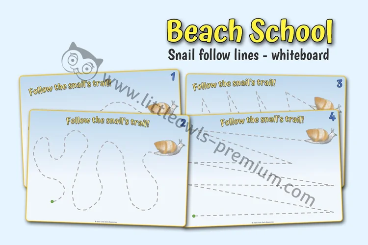 Follow the Snail's Trail — Pencil-Control Mats cover