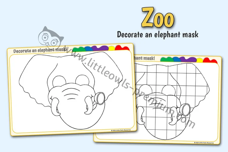 Decorate an Elephant Mask cover