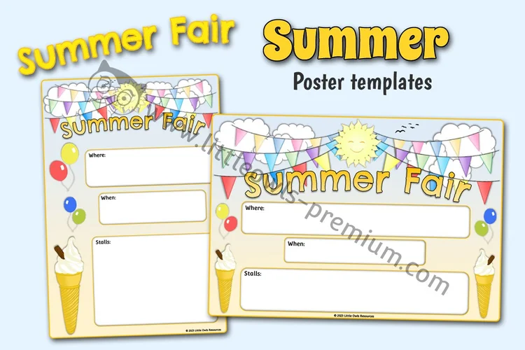 Summer Fair — Poster Templates — resource cover