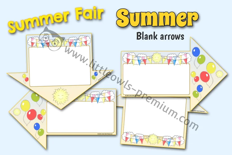 Summer Fair — Blank Direction Arrows — resource cover