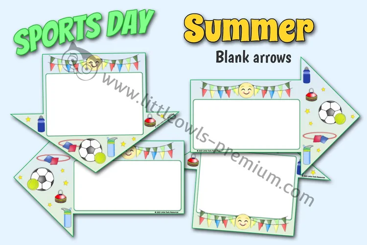 Sports Day — Blank Direction Arrows — resource cover