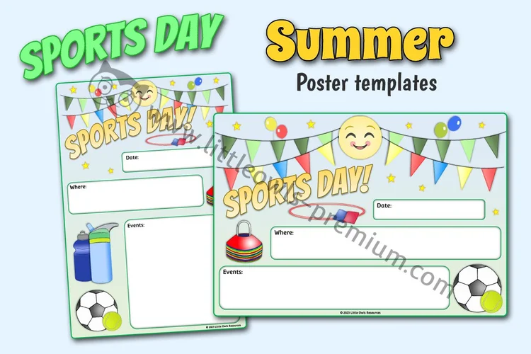 Sports Day — Poster Templates — resource cover