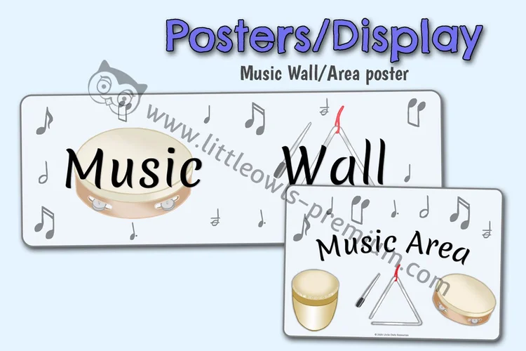 Music Wall Banner & Music Area Sign cover