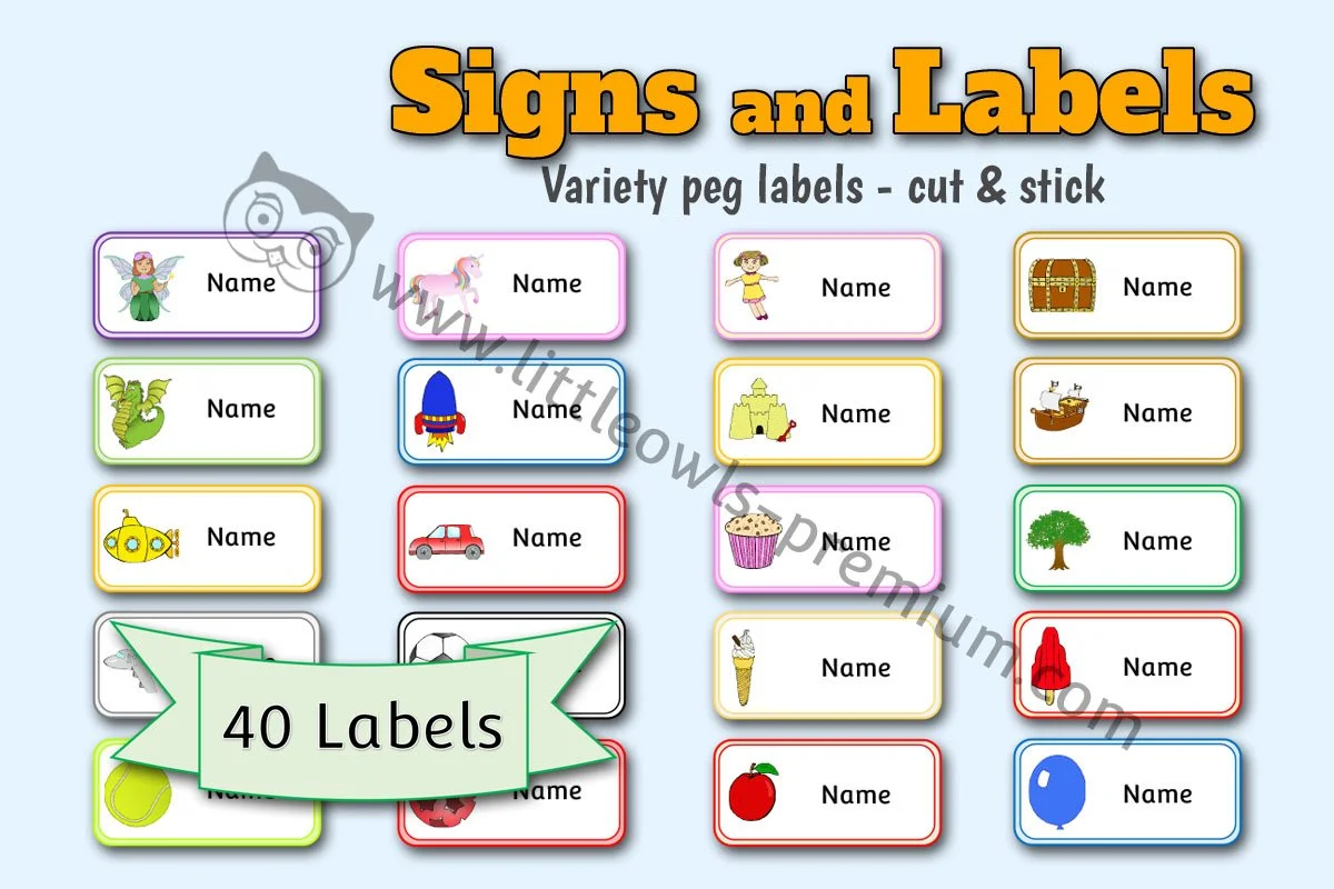 FREE and PREMIUM 'Signs and Labels' Early Years (EYFS) Editable ...