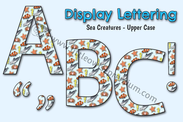 Sea Creatures — Upper-Case Alphabet cover