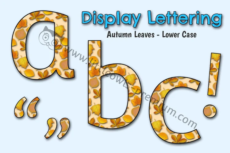 Autumn Leaves — Lower-Case Alphabet cover