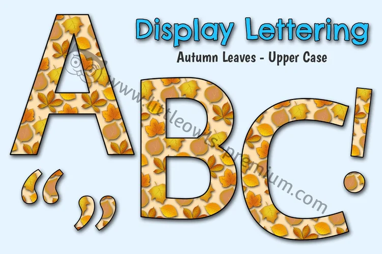 Autumn Leaves — Upper-Case Alphabet cover