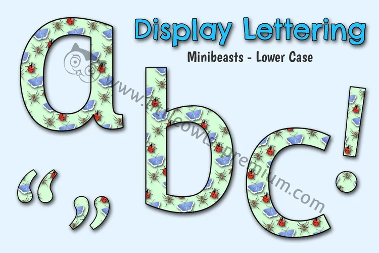 Minibeasts — Lower-Case Alphabet cover