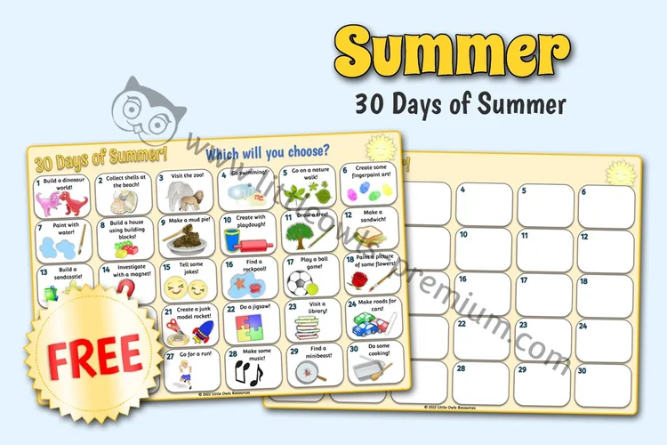 30 Days of Summer — Free Inspiration Poster — Free Access resource cover