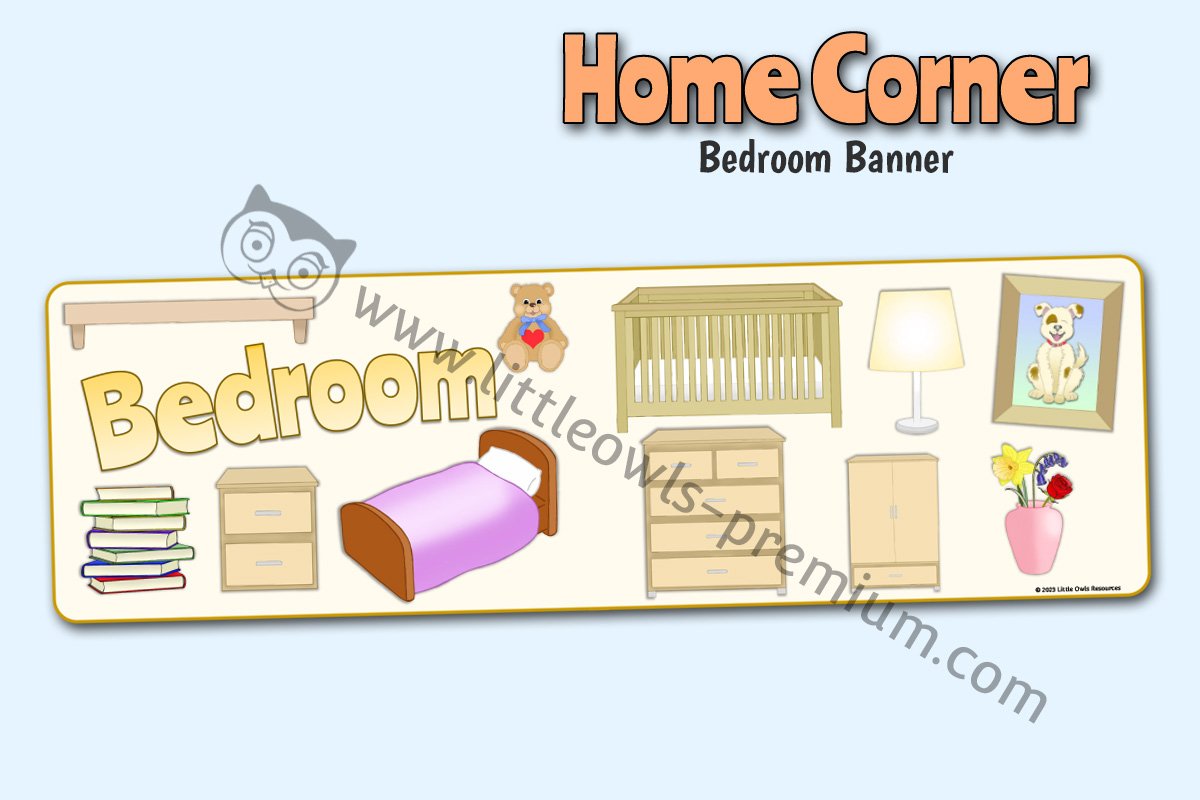HOME CORNER - 'Bedroom' Banner