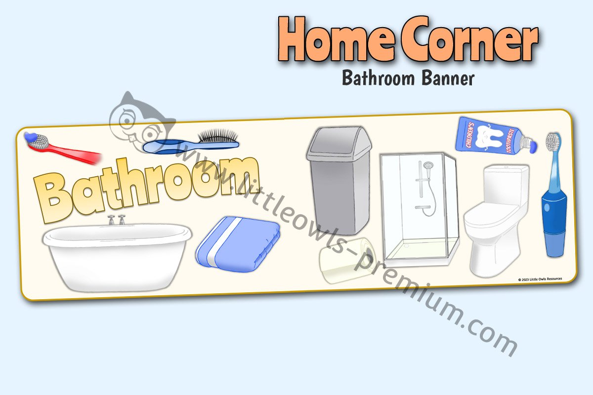 HOME CORNER - 'Bathroom' Banner