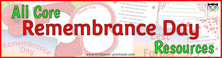 All Free Remembrance Day Resources - resource cover