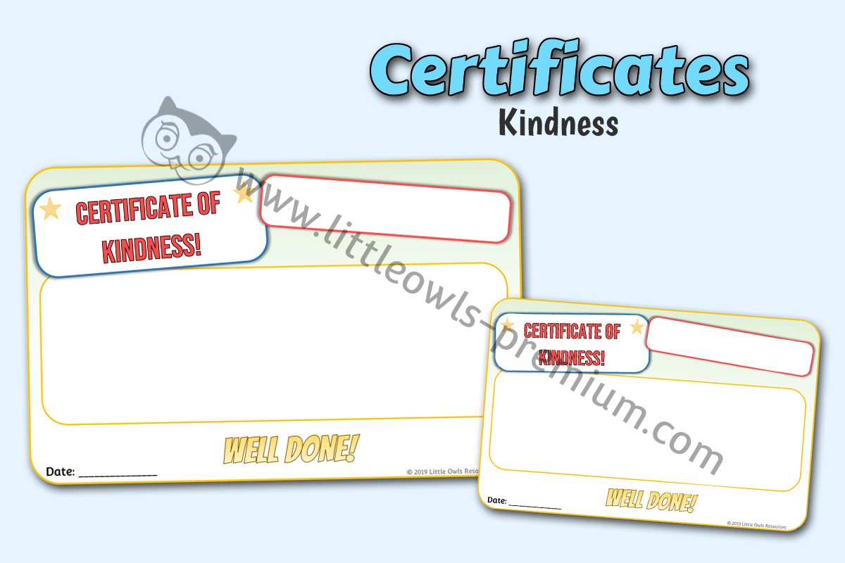 CERTIFICATE OF KINDNESS