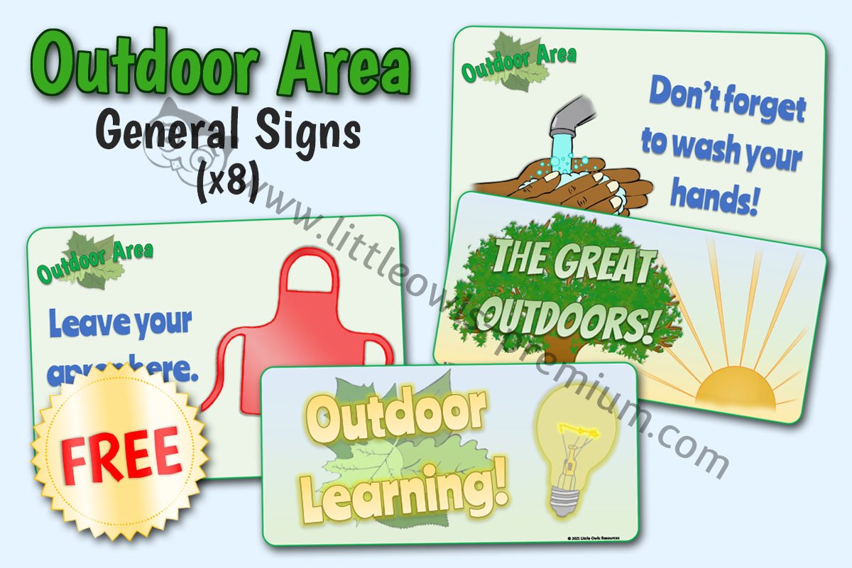 OUTDOOR AREA - General Outdoor Signs (FREE SAMPLE) 