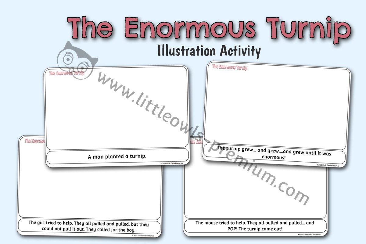 THE ENORMOUS TURNIP - Sentence Illustration 