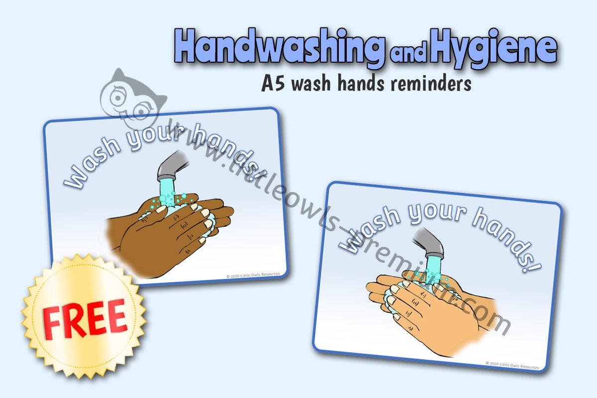'WASH YOUR HANDS!' - SMALL A5 POSTERS