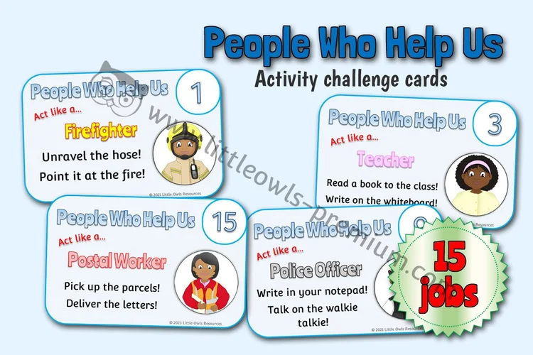 People Who Help Us — Role-Play Challenge Cards cover