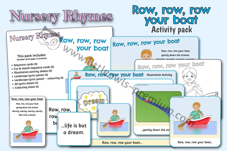 Row, Row, Row Your Boat Activity Pack cover