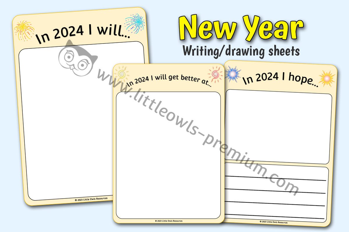 NEW YEAR 2024 WRITING/DRAWING/MARK MAKING