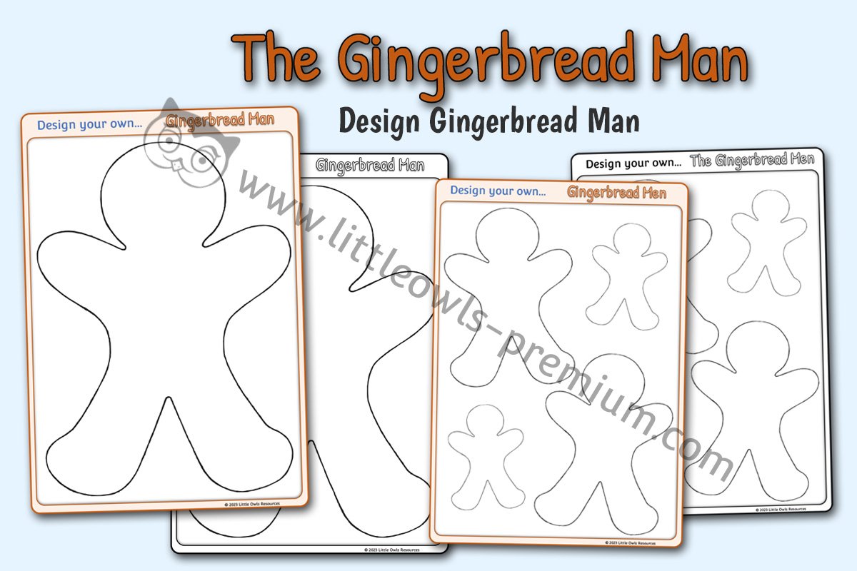 THE GINGERBREAD MAN - Design a Gingerbread Man