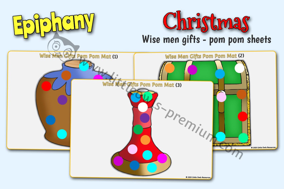 WISE MEN GIFTS POM POM MATS