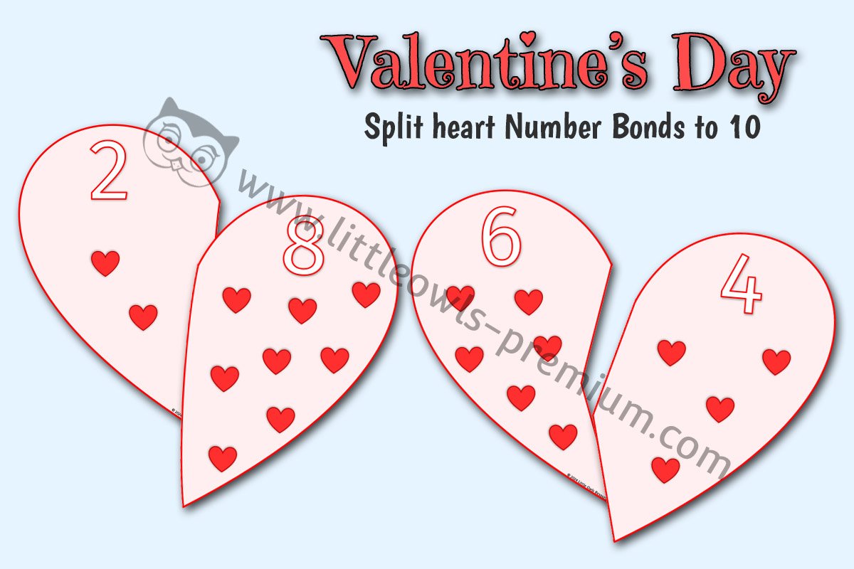 HEART PUZZLES - Number Bonds to 10