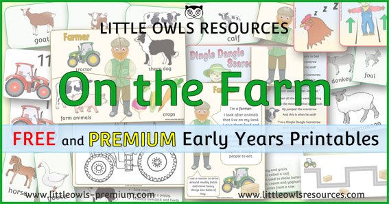    CLICK HERE   to visit ‘ON THE FARM’ PAGE.   Printable ‘Farm’ related teaching and learning resources include: word mats/cards, banners, farm animals and the young/babies counting, puzzles, I spy activities, follow the lines pencil control, animal 