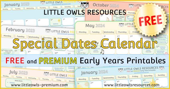    CLICK HERE   to visit ‘SPECIAL DATES CALENDAR’ PAGE.     &lt;&lt;-BACK TO ‘GET ORGANISED’ MENU PAGE      