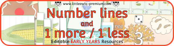 Number Lines & One More / One Less cover